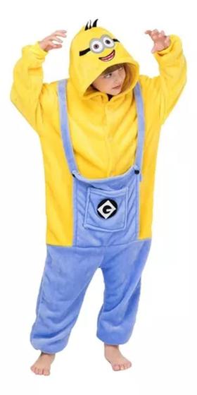 Imagem de Pijama Kigurumi Macacão Minion Meu Malvado Favorito Cosplay Infantil