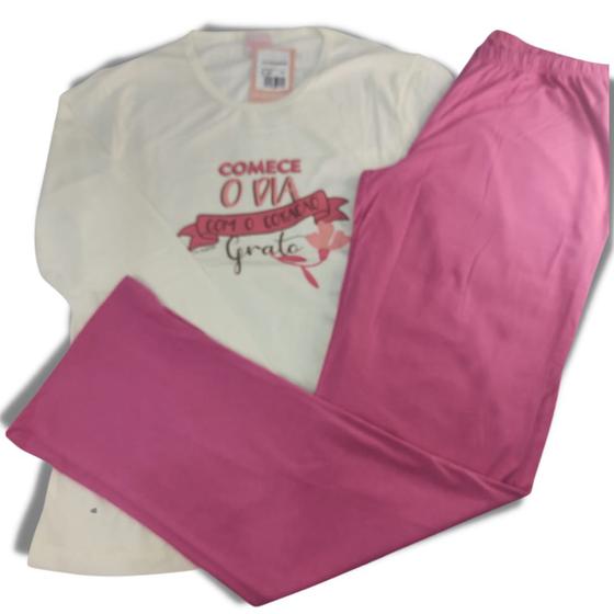 Imagem de Pijama longo fem grato lua encantada ref 989
