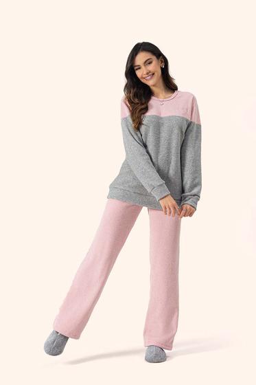 Imagem de Pijama longo fem soft lua encantada ref 973