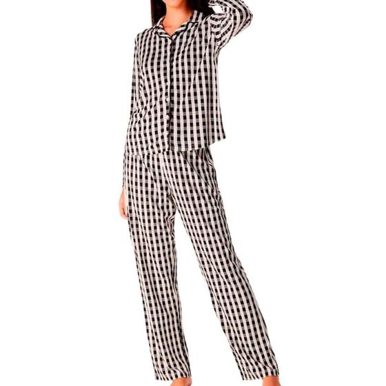 Imagem de Pijama Longo Feminino 100% Viscose Hering - Americano