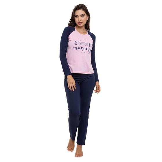 Imagem de Pijama Longo Feminino Doce Luar 5615 Good Morning