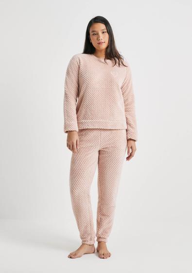 Imagem de Pijama Longo Feminino Em Fleece