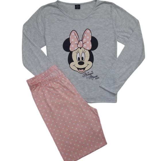 Imagem de Pijama Longo Feminino Minnie S4