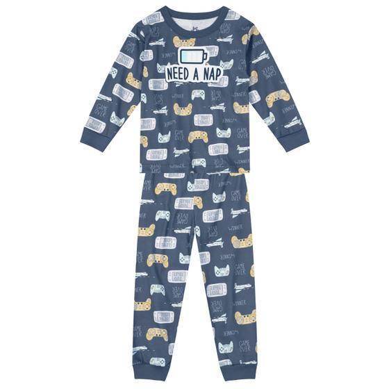 Imagem de Pijama longo infantil menina com estampa brilha no escuro Brandili