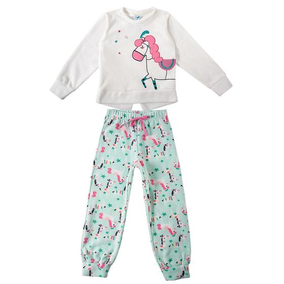 Imagem de Pijama Longo Infantil Soft Cavalinhos Off Line Tip Top