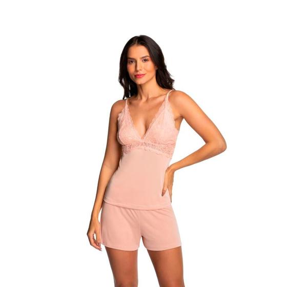 Imagem de Pijama Lupo 100% Poliamida Renda Short Doll Liganete Feminino