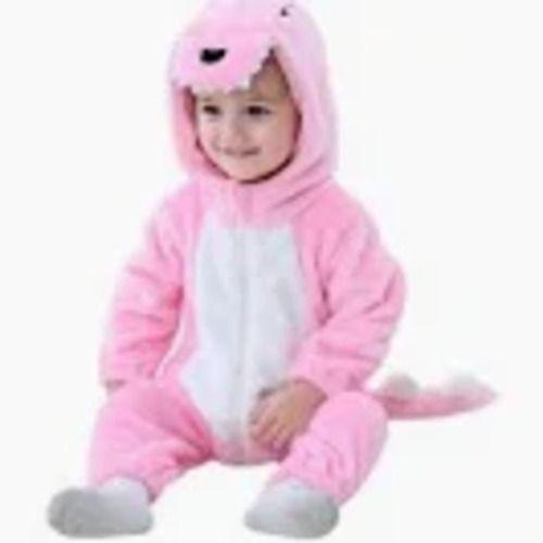 Imagem de Pijama Macacão Dinossauro Rosa Infantil Skin Cosplay Jogo