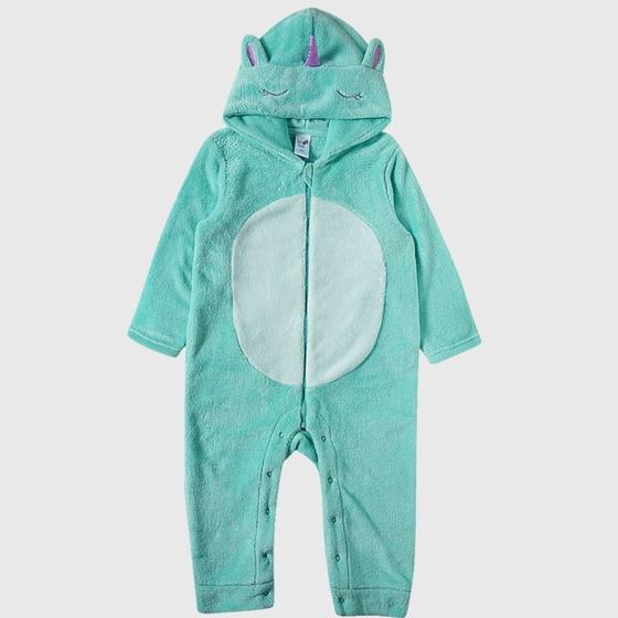 Imagem de Pijama Macacão Infantil Feminino Tip Top Toddler Unicórnio