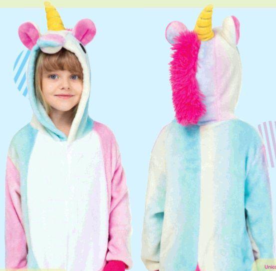 Imagem de Pijama macacão kigurumi Infantil Unicornio menina oficial