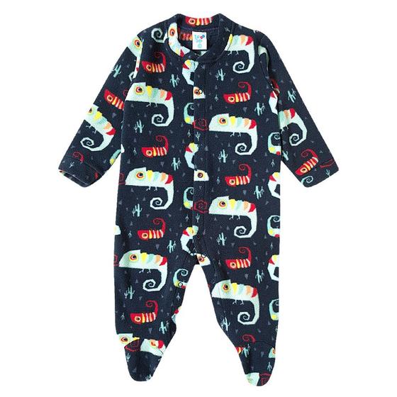 Imagem de Pijama Macacão Soft Bebê - Camaleão - Tip Top Azul
