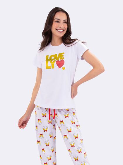 Imagem de Pijama Manga Curta com Calça Jogger Lovely Turma da Bia