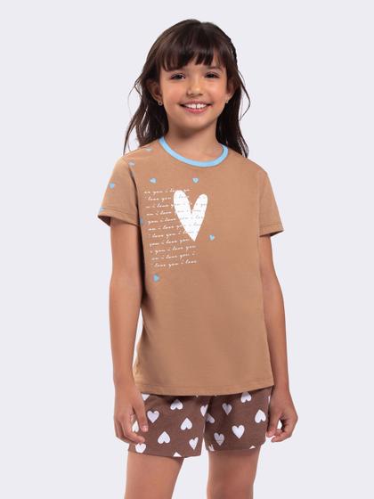 Imagem de Pijama Manga Curta Infantil Loving