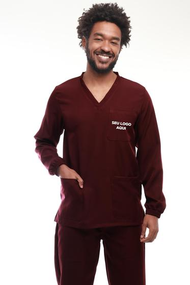 Imagem de Pijama Manga Longa Gabardine Não Amassa , Não Mancha 100%Polister Sem Bordado -Carmoni