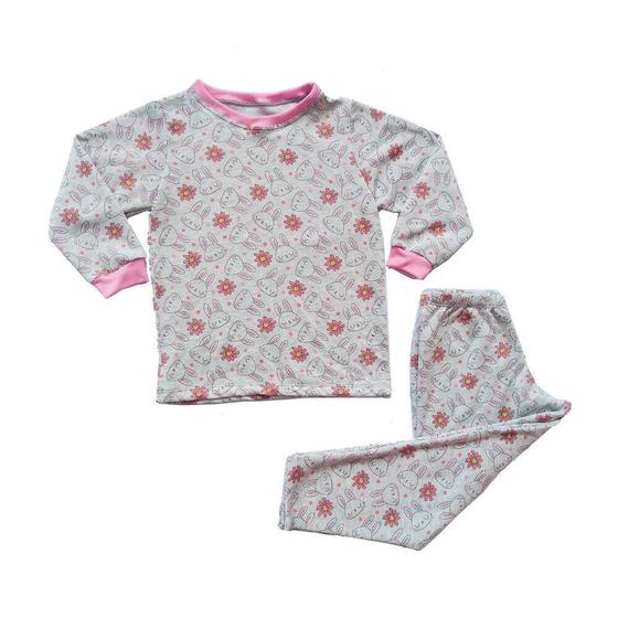 Imagem de Pijama Manga Longa Infantil de Moletinho Cute