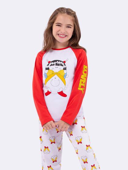 Imagem de Pijama Manga Longa Raglan Infantil Lovely Turma da Bia