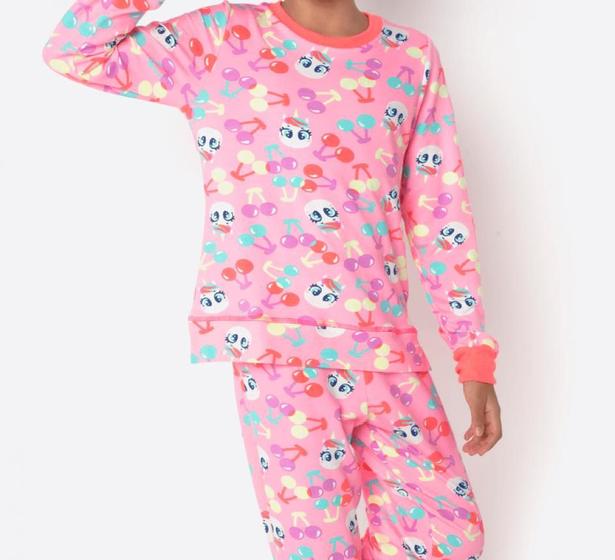 Imagem de Pijama Manga Longa Ultra Visco Menina Teen Unicórnio Cherry Puket