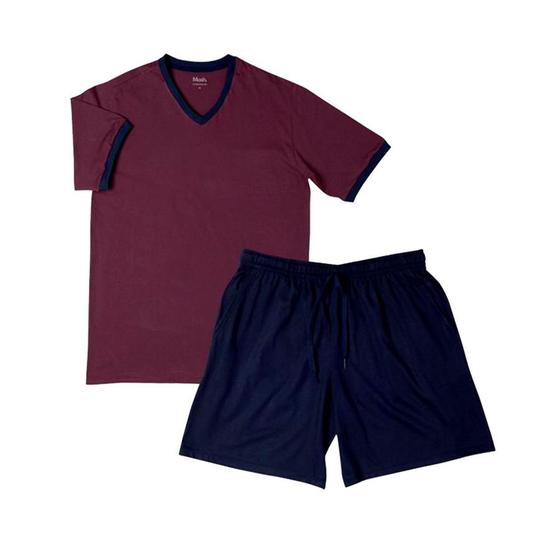 Pijama Masculino Gola V Em Algodão Mash Menor preço em Pijama Masculino Gola V Em Algodão Mash