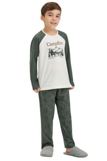 Imagem de Pijama Masculino Infantil Calça Manga Longa Cor Com Amor