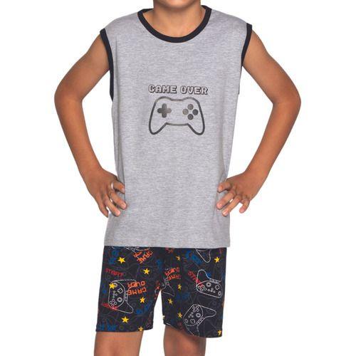 Imagem de Pijama Masculino Infantil Curto Game Over Lupo