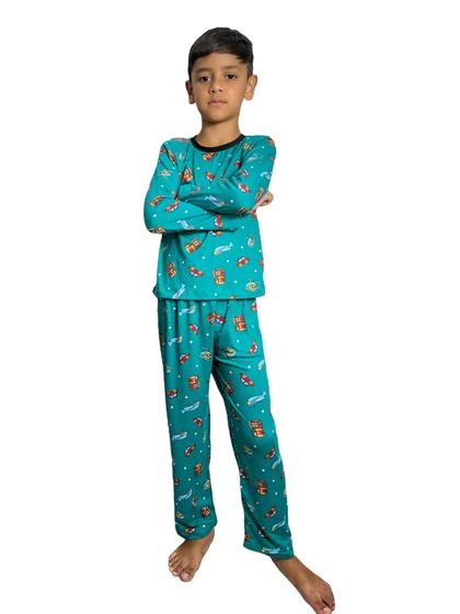 Imagem de Pijama Masculino Infantil Manga Longa