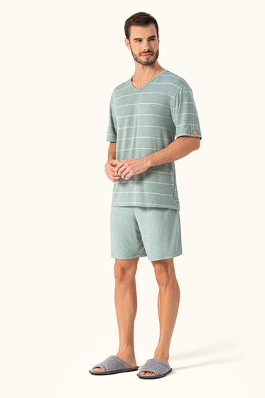 Imagem de Pijama Masculino Manga Curta Singelo em Viscose - Lua Encantada