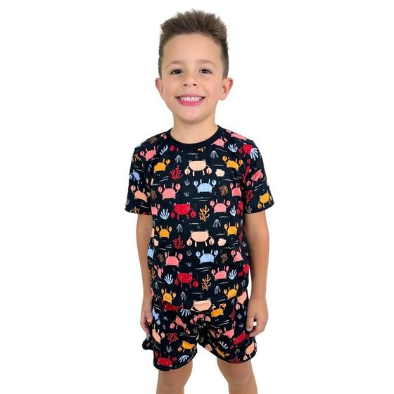 Imagem de Pijama Meia Coxa Masculino Bermuda de Dormir