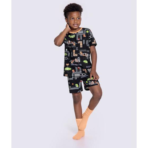 Imagem de Pijama Menino Alakazoo em Algodão  - Game Dino