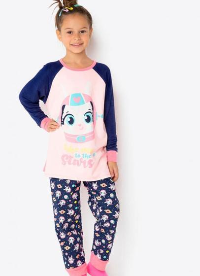 Imagem de Pijama ml kids visco lhama space puket