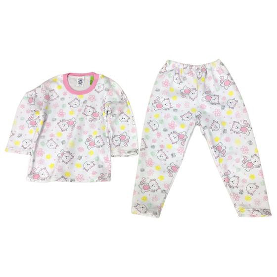 Imagem de Pijama moleton feminino gato tam 3 ref- 164 rosa