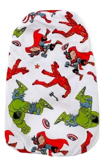 Imagem de Pijama para cachorro Estampa Personagens Vingadores branca M