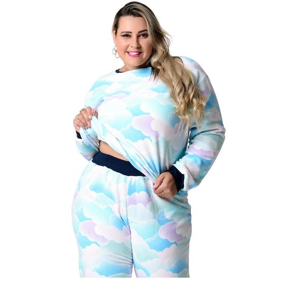 Imagem de Pijama Plus Size Inverno Micro Soft