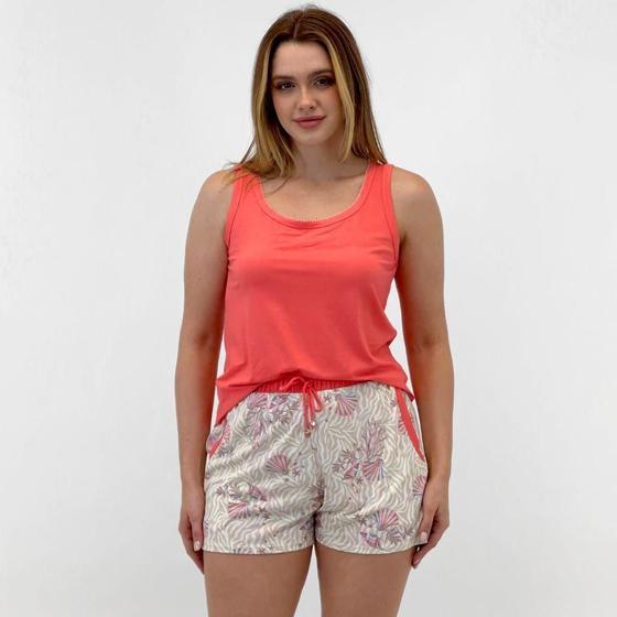 Imagem de Pijama Recco de Verão Regata com Shorts Feminino