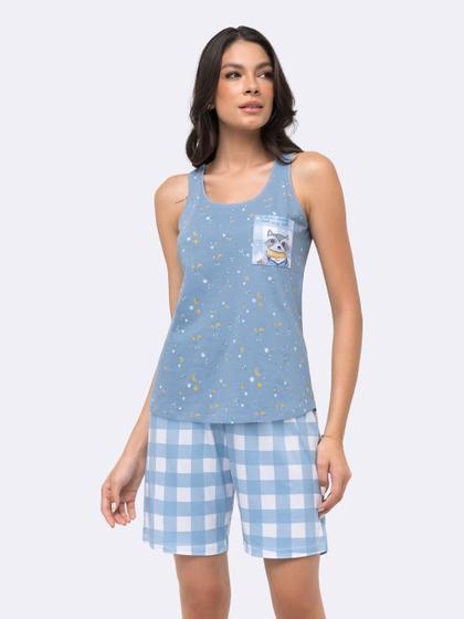 Imagem de Pijama Regata com Bermuda Feminino