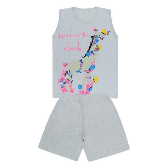 Imagem de Pijama Regata com Girafa e Short - Big Bless