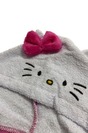 Imagem de Pijama Roupão Saída De Banho Toalha Personagem Hello Kitty Praia Verão