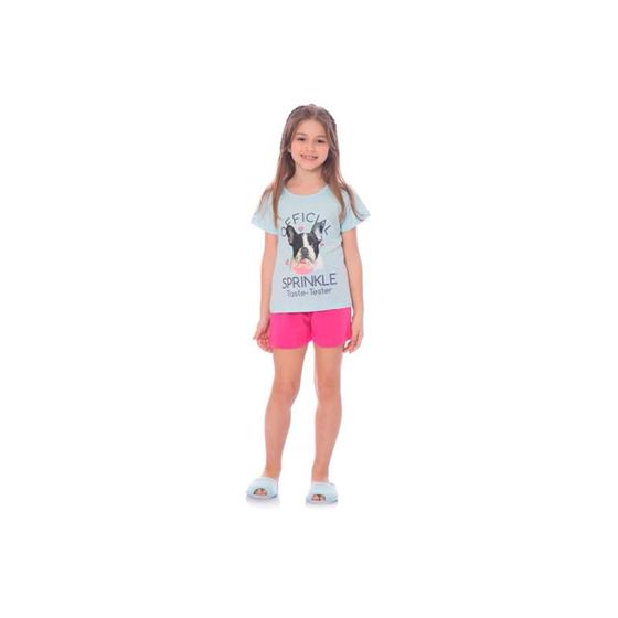 Pijama Short Doll Feminino Infantil Villa Enzo Menor preço em Pijama Short Doll Feminino Infantil Villa Enzo