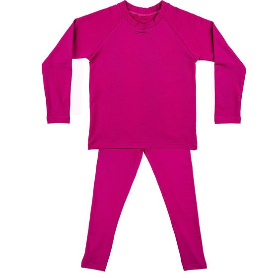 Imagem de Pijama Térmico Infantil Blusa e Legging Energy Thermo Dry Pink Everly