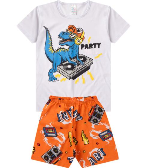Pijama Verão Infantil Masculino Kappes Branco Menor preço em Pijama Verão Infantil Masculino Kappes Branco