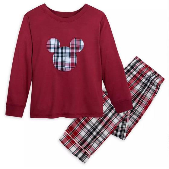 Imagem de Pijama Xadrez Infantil Disney Mickey Mouse