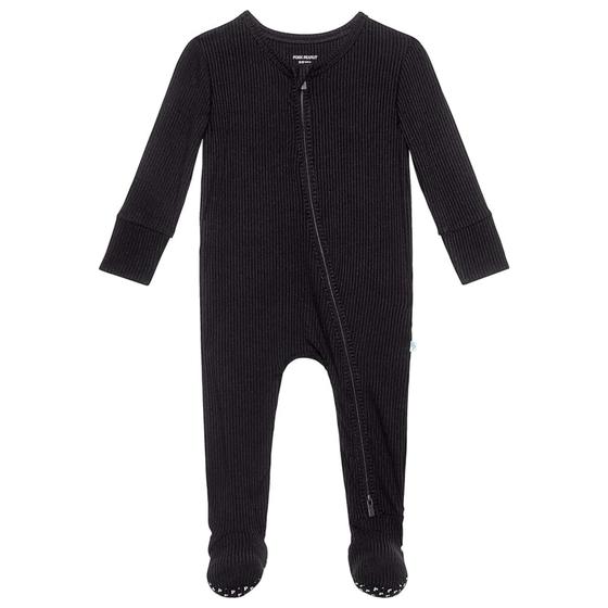 Imagem de Pijamas Footie Posh Peanut para Recém-Nascido - Com Luvas Dobráveis Pretas