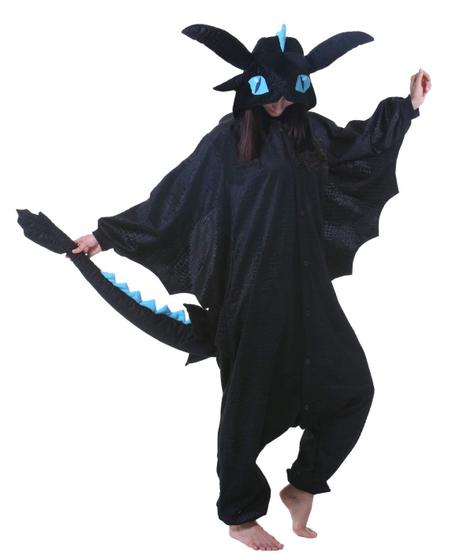 Imagem de Pijamas unissex para adultos com fantasia de Halloween Onesie DELEY Dragon