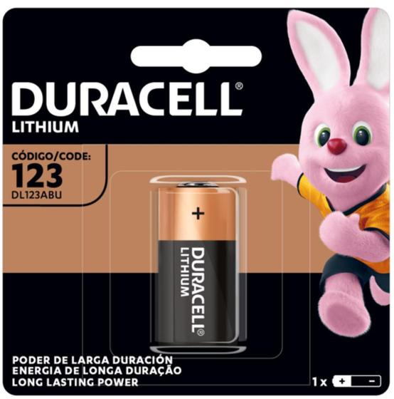 Imagem de Pilha 123 Bateria 123 Duracell normal comum Cilíndrica bateria De 3v redonda DL123 3Volts