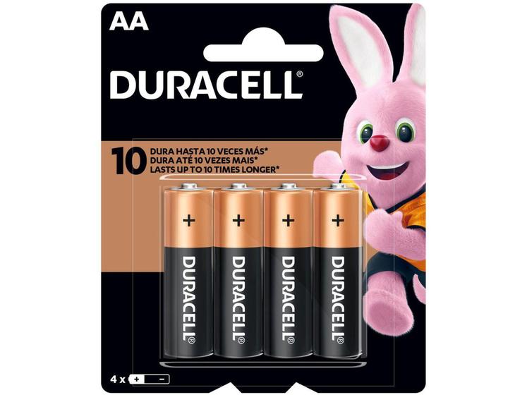 Pilha AA Pequena Alcalina 4 Unidades - Duracell é boa?
