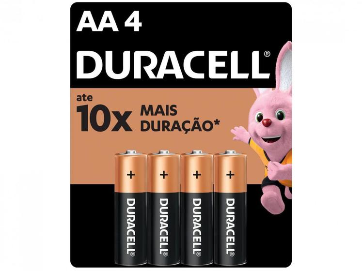 Imagem de Pilha AA Pequena Alcalina 4 Unidades - Duracell