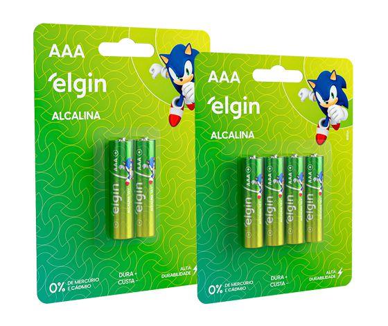 Pilha AAA Alcalina palito Elgin Com 2 unidades Menor preço em Pilha AAA Alcalina palito Elgin Com 2 unidades