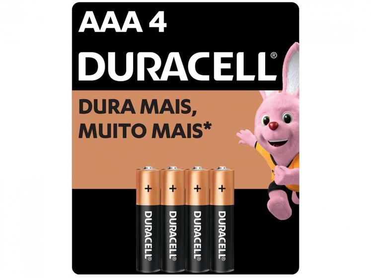 Imagem de Pilha AAA Palito Alcalina 4 Unidades - Duracell