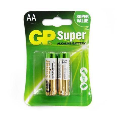 Pilha Alcalina AA 1,5V 15A LR6 BL 2 Unidades - GP Menor preço em Pilha Alcalina AA 1,5V 15A LR6 BL 2 Unidades - GP