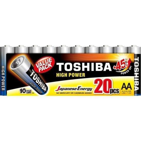 Imagem de Pilha Alcalina Aa 1,5V Lr6Gcp (C/20 Pilhas) Toshiba