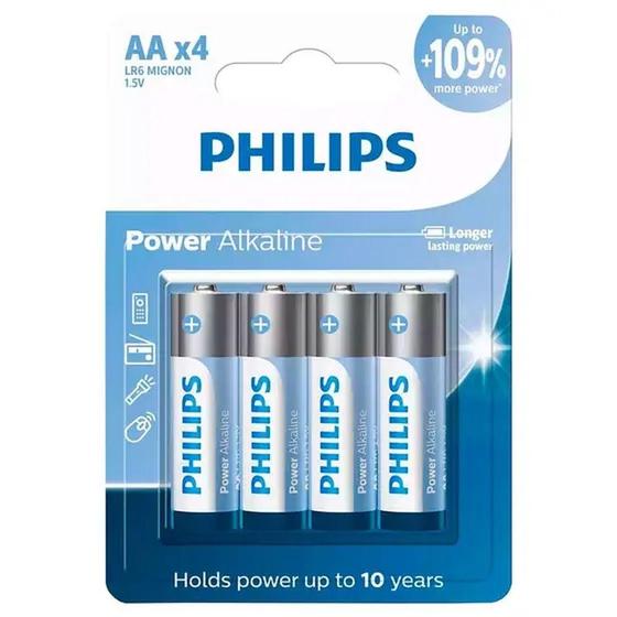 Imagem de Pilha Alcalina AA 4 Unidades LR6P4B/59 - Philips