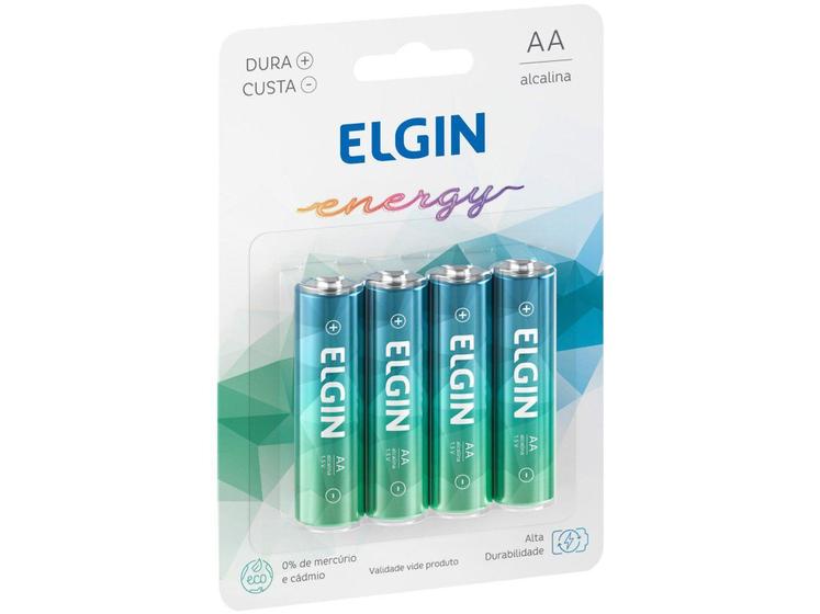 Pilha Alcalina AA Elgin 1,5V 4 Unidades é boa?